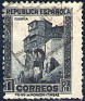 Spain - 1932 - Arquitectura - 1 PTA - Grey - Architecture, Cuenca - Edifil 673 - Terraced Houses of Cuenca - 0
